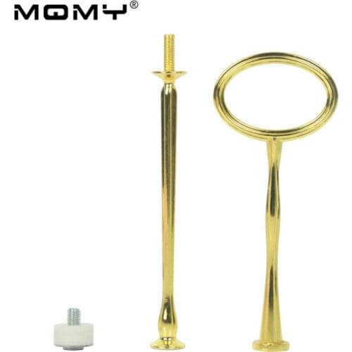 Oval Shape Golden Silver Black Accessory Dessert Metal Wholesale Fitting Rods Party Cake Stand Handle for Cake Stand Plate