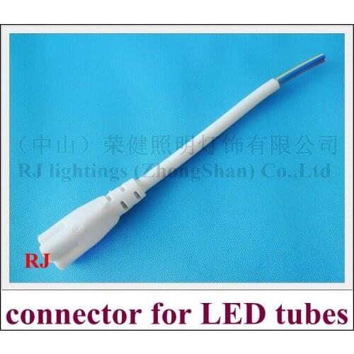 Wholesale led wire cable connector for integrated LED tubes T8 / T5 15cm 3 pin 1 plug 300V free shipping