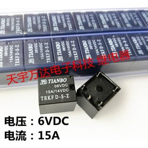 TRKF D-S-Z 06VDC Relay 15A 5PIN 6V
