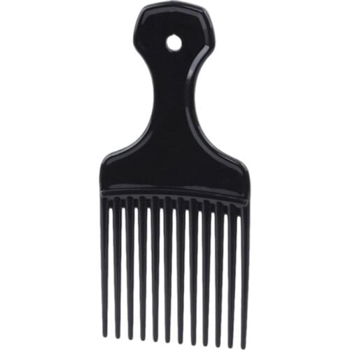 1 Piece Wide Teeth Brush Pick Comb Fork Hairbrush Insert Hair Pick Comb Plastic Gear Comb For Curly Afro Hair Styling Tools