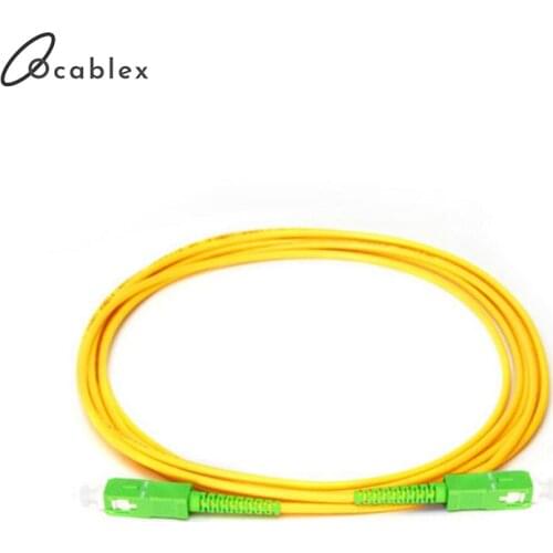 10 meter SC APC-SC APC SM Simplex SX 3.0mm 9/125um SC/APC Fiber Optic Patch Cord