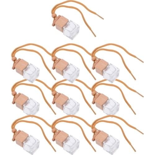 10pcs 8ml Empty Car Hanging Perfume Bottle Hanging Aromatherapy Diffuse Bottles