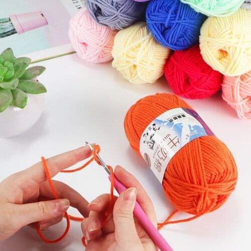 10PCS High Quality Soft Warm DIY Milk Cotton Threads Baby Wool For Hand Knitting Crochet Yarn Wholesale Price 500g/Lot