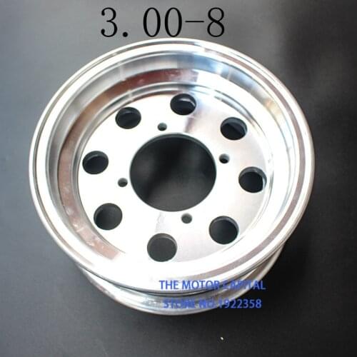 2.75/3.00-8 front 3.50-8 rear aluminum wheel hub 8 Inch Electroplated Rim for Monkey Bike Small MonkeyMotorcycle Wheel Modifiy