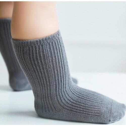 3 Pairs/lot Newborn Infant Cotton knit Long Socks Children Boys Girls Spring Autumn Kids Toddler Cute Warm Sock Baby Accessories