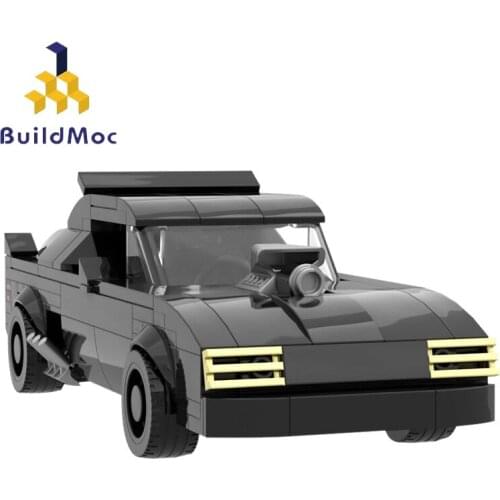 Buildmoc Technical Car Super Racing Black Racing Champion Four-wheel Drive Sports Car Children Educational Toy Diy Block Creator