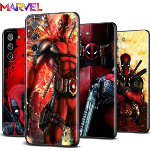 Deadpool Hero Marvel for Samsung S20 FE Ultra Plus A91 A81 A71 A51 A41 A31 A21S A72 A52 A42 A02S Soft Black Phone Case