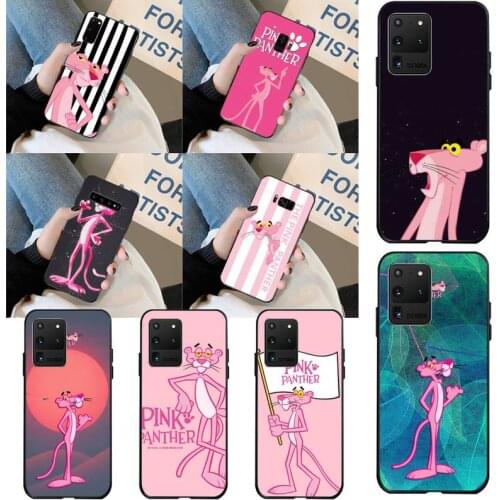 CUTEWANAN Pink Panther Custom Photo Soft Phone Case for Samsung S20 plus Ultra S6 S7 edge S8 S9 plus S10 5G