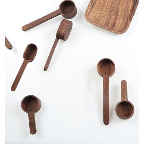 Wood Coffee Spoon 8g 10g Standard Measuring Spoon Long Handle Measuring Spoon Coffee Machine Accessories Kitchen Tools