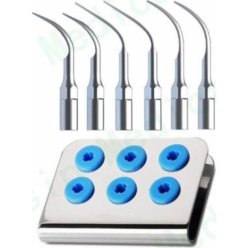 Dental Scaler Tips Ultrasonic Scaler Scaling Tip G1 G2 G3 G4 G5 G6 For EMS/WOODPECKER WITH TIPS Holder Asin