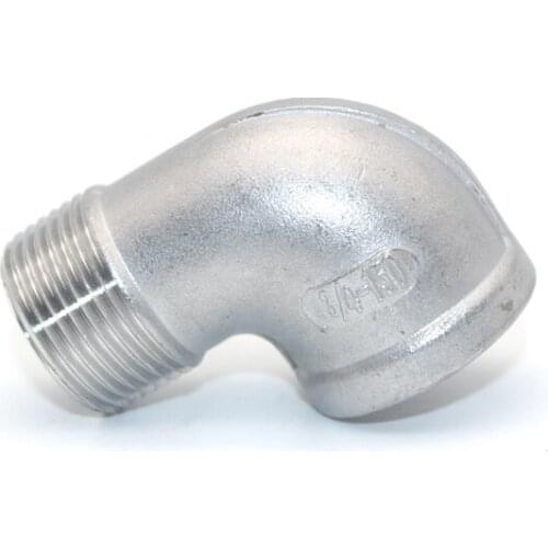 1/8" 1/4" 3/8" 1/2" 3/4" 1" BSP Female To Male Thread 304 Stainless Steel 90 Degree Elbow Pipe Fitting Connector Coupler Adapter