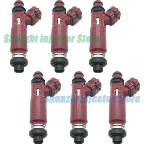 6pcs Fuel Injector Nozzle For Mazda Miata 1.8L L4 1999 2000 2001 BP4W-13-250 BP4W 13 250 195500-3310 1955003310 195500 3310