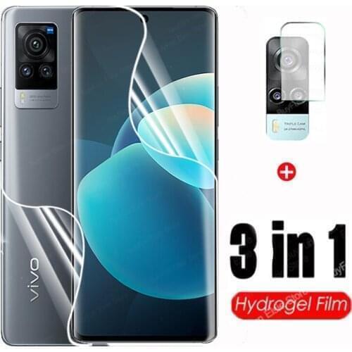 3 in 1 Hydrogel Screen protector for Vivo X60 X50 Pro Soft Camera Lens flim For Vivo X 60 50 60x Pro Protective film not glass
