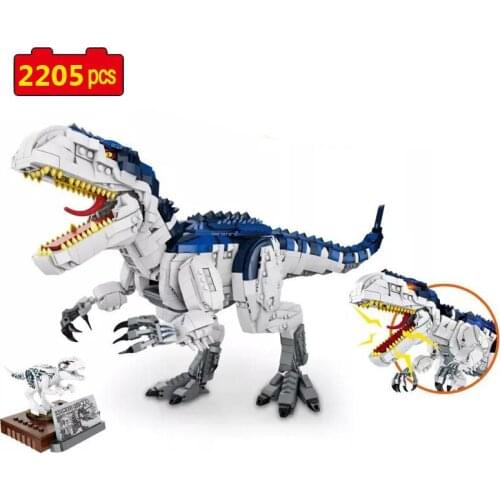 City Creator Series Animal World Dinosaur Park Large Mechanical Tyrannosaurus DIY Model Bricks Toys Gifts