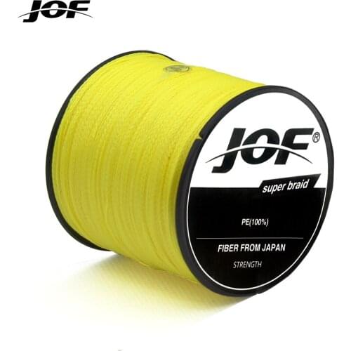 JOF Fishing Lines PE 300M 8 Strand Weaves Braided Multifilament Fishing Rope Wide Angle Braided Technology 20-100LB