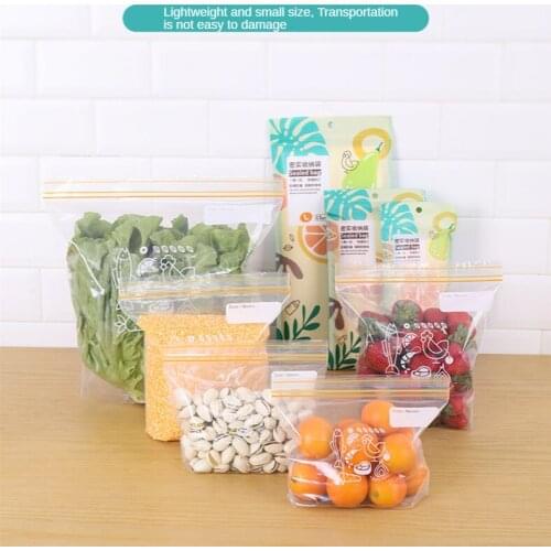 Reusable Eco Friendly Wrap Plastic Bag Leak-Proof Sealed Vegetable Fruit Fresh-Keeping Storage Pouch Household Sundries Organize