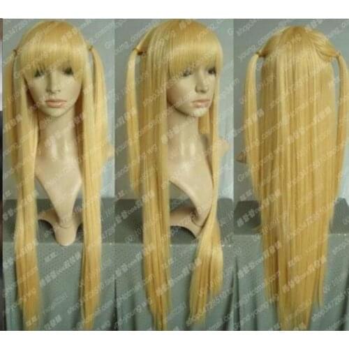 Wig Animation Art Death Note Cosplay Amane Misa Long Warm Blonde Wig