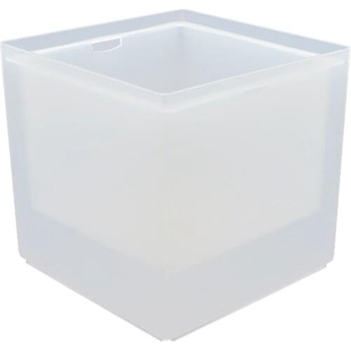 3.5L Bar KTV Plastic Electronic Ice Bucket LED Light Double Layer Square Ice Bucket Ice Block Ice Granule Bucket