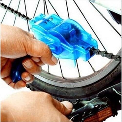 New Bike Chain Promotion Portable Bicycle Chain Cleaner Cycling Tool Bike Machine Brushes Scrubber Wash Tools Lubricant Clean