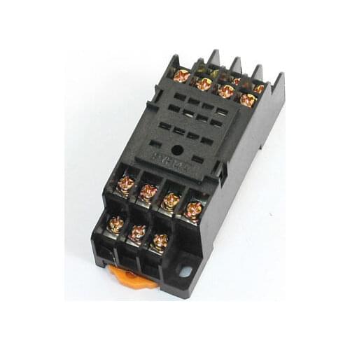 PYF14A 14 Pin DIN Rail Mount Power Relay Socket Base Holder for HH54P