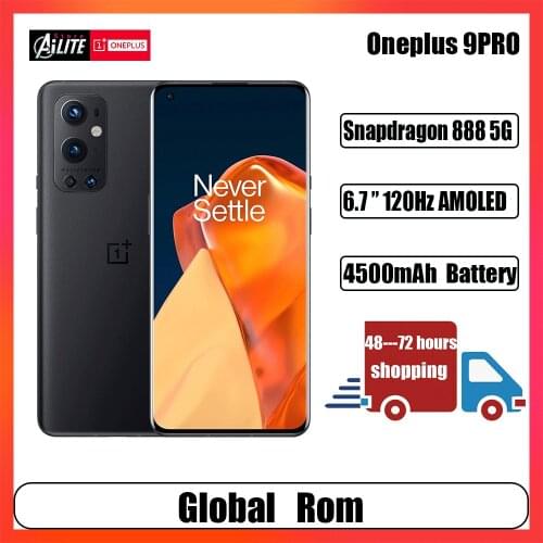 New Original OnePlus 9 Pro 5G Smartphone Snapdragon 888 5G 6.7inch 2.0 Hasselblad 50MP Camera 65W Wrap Charge mobile phones