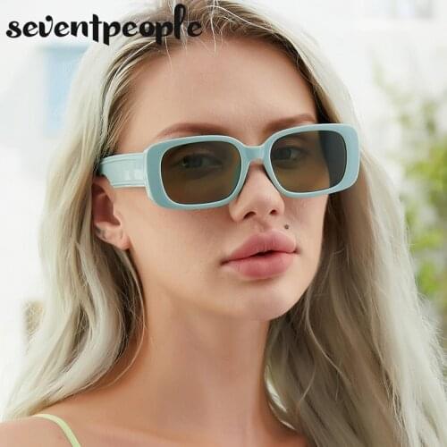 Fashion Small Square Frame Sunglasses Women 2021 Luxury Brand Designer Retro Rectangle Sun Glasses Vintage Shades Eyewear Unisex