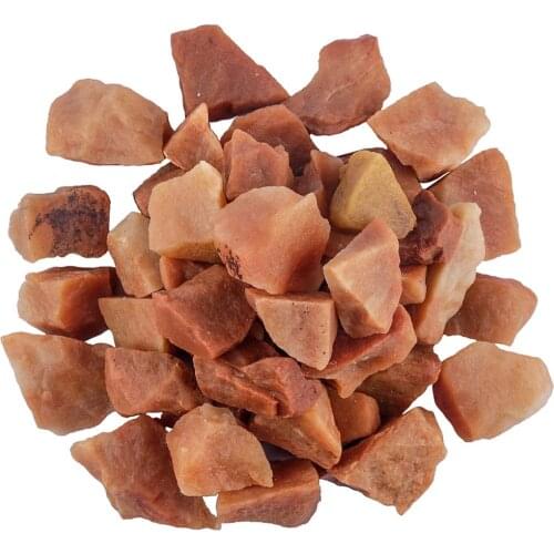 TUMBEELLUWA 1lb (460g) Natural Red Aventurine Raw Rough Stones for Tumbling,Cabbing,Wire Wrapping,Lapidary,Healing Reiki Wicca