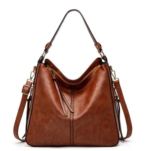 Vintage Crossbody Hobo Bags for Women Faux Leather Purses and Handbags PU Large Hobo Purse with Tassel