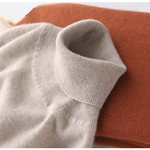 Turtleneck Men Sweater Cashmere Cotton blend Autumn Winter Warm Man Pullover Jumper Sweter Man Jersey Hombre Pull Homme Hiver