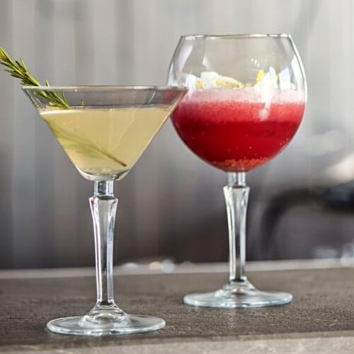 220-665ml High Quality Cocktail Cup Lead-Free Crystal Goblet Big Belly Triangle Dish Type Champagne Matini Wine Glass