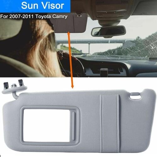 1PCS For Toyota Camry 2006 2007 2008 2009 2010 2011 Car Interior Front Left / Right Sun Visor Panel Sunvisor Makeup Mirror