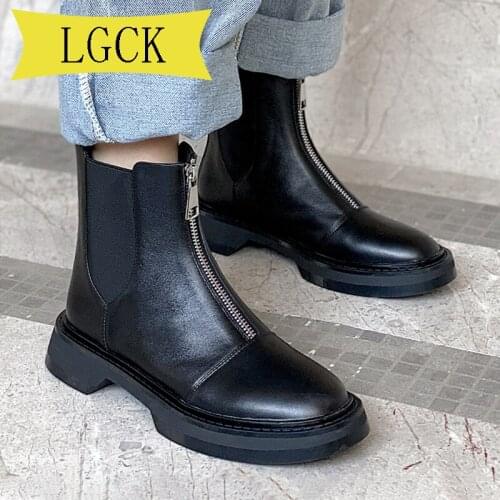 Plus Size 34-43 Casual Women Shoes Winter Hot Genuine Leather Womens Boots Fashion Trend Comfortable Soft Wild Warm Short Boots