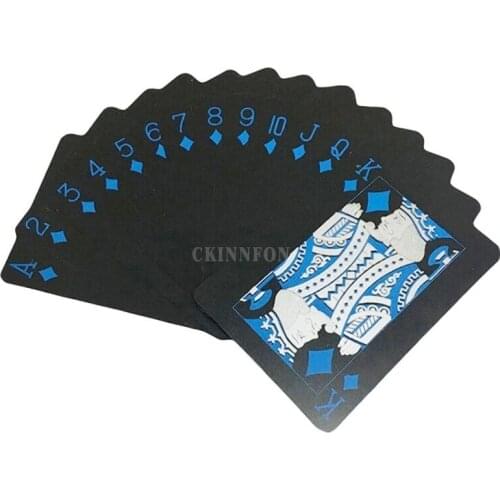 100Sets Quality Plastic PVC Poker Waterproof Black Playing Cards Creative Gift Durable Poker