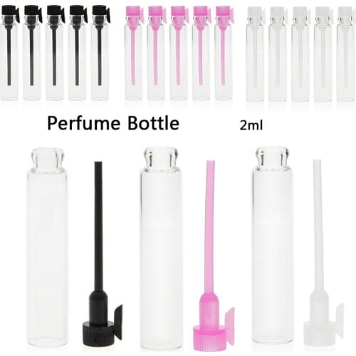30Pcs Mini Glass Perfume Small Sample Vials Perfume Bottle 2ML Empty Laboratory Liquid Fragrance Test Tube Trial Bottle #246899