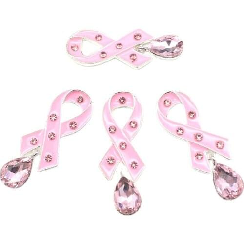 6Pcs 46*16MM Metal Rhinestone Glass Handmade Sewing DIY Pendant Buttons for Bow Clothing Wedding Party Decortion Accessories