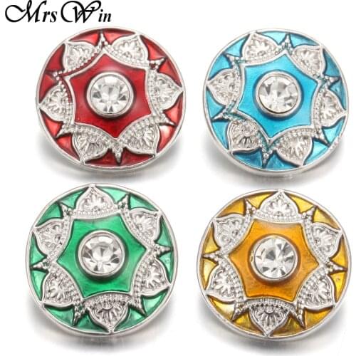 6pcs/lot New Snaps Jewelry Sun Flowers 18mm Snap Button DIY Ginger Charms for Women Leather Silver color Snap Bracelet