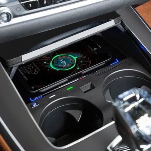 Car Wireless Charging Panel USB Smart Fast Charger For BMW X3 X4 X5 X6 3 5 Series G20 G01 G02 G30 G32 G05 G06 Car Accessories