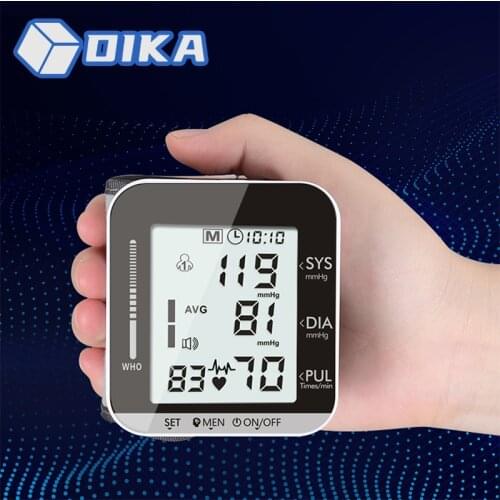 Wrist Blood Pressure Meter Portable Pulse Monitors Health Care Blood Pressure Monitor Digital Pressure Monitors Pulse Meter