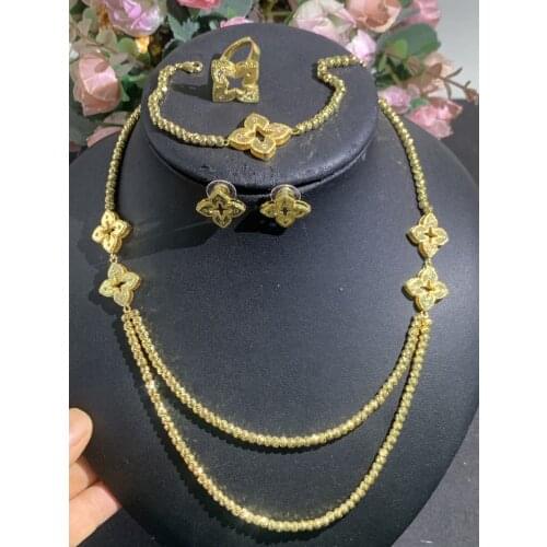 Janekelly 2pcs Bridal Zirconia Full Jewelry Sets For Women Party, Luxury Dubai Nigeria CZ Crystal Wedding Jewelry Sets