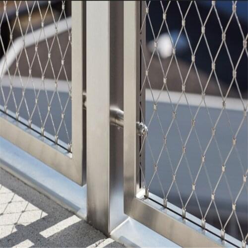 Stainless Steel Cable WebNet With Frame For Decorative Balustrade Infill
