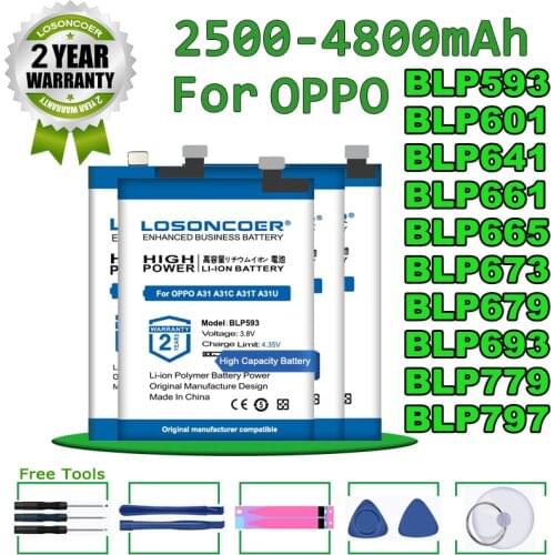 LOSONCOER Oppo F7 Phone Batteries
