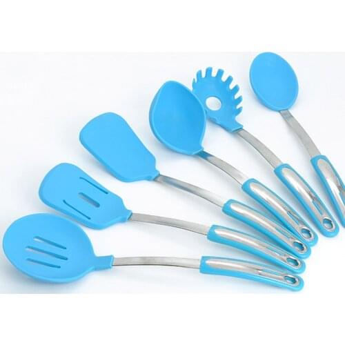 NHM Creative kitchen silicone 7 pieces set kitchenware multi-functional kitchenware silicone kitchenware combination set