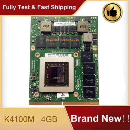 New K4100M K 4100M 4G N15E-Q3-A2 VGA Graphic Card For DELL M6700 M6800 HP 8770W ZBOOK15 G1 G2 Test 100