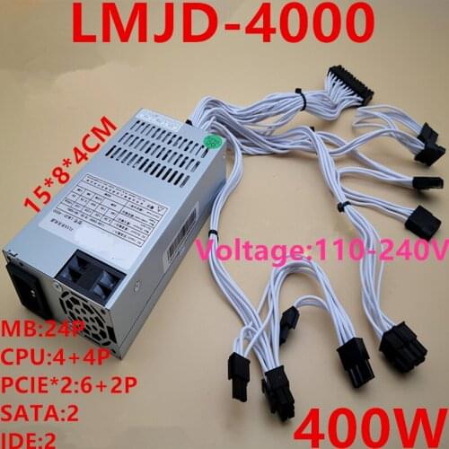 New PSU For Lingmaojingdian FLEX NAS Small 1U 400W Power Supply LMJD-4000