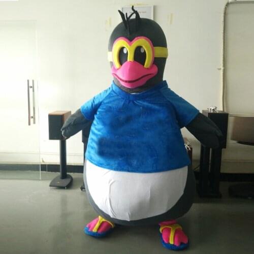Ohlees Actual real Picture character cartoon penguin mascot costume party birthday halloween customize