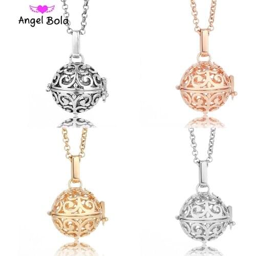 Open Aromatherapy Necklace 20.5mm Diffuser Essential Oil Cage Locket Perfume Necklace Long Chain Pendant NL011 Drop Shipping