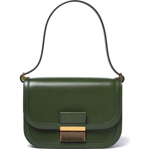 Luxury Designer Vintage Handbag 2021 Genuine Leather Underarm Bags for Women High Quality Ladies Shoulder Bag