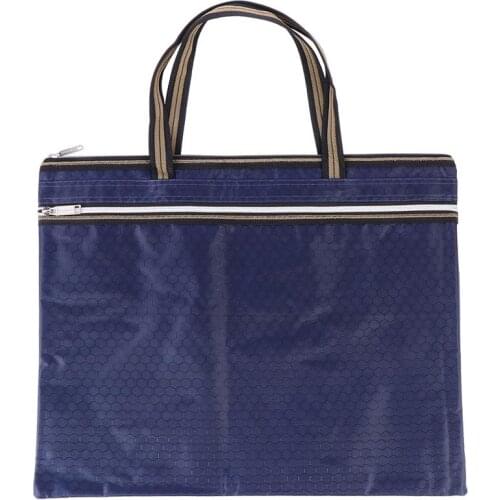 1 pc Document Bag A3 Size Multi Purpose Art Pouch File Bags Storage Pouch for Document Laptop