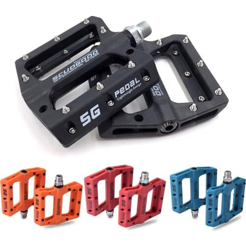 Bike Pedals Nylon Fiber Bearing Pedal Mtb Pedals Flat Platform Bicycle Parts Accessories Bicycle Pedals Mountain Bike Pedals