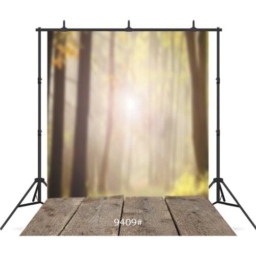 Sunlight Forest Wooden Floor Vinyl Photographic Background Customized For Portrait Children Backdrops Photo Studio Photocall